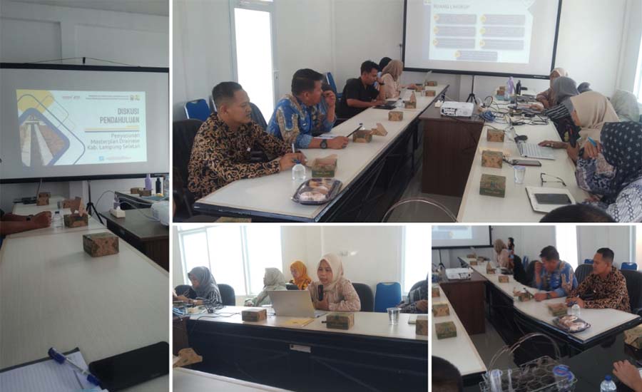 DPUPR Gelar Rapat Koordinasi Awal Penyusunan Masterplan Drainase Perkotaan Lampung Selatan